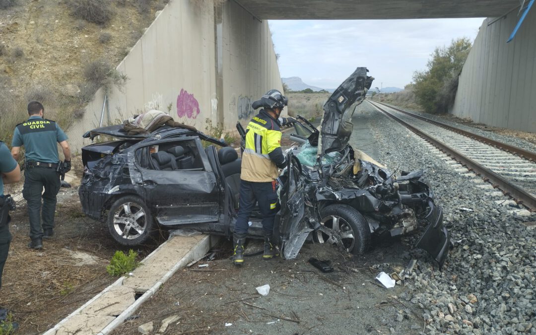 2 heridos en un impresionante accidente de tráfico en Cieza
