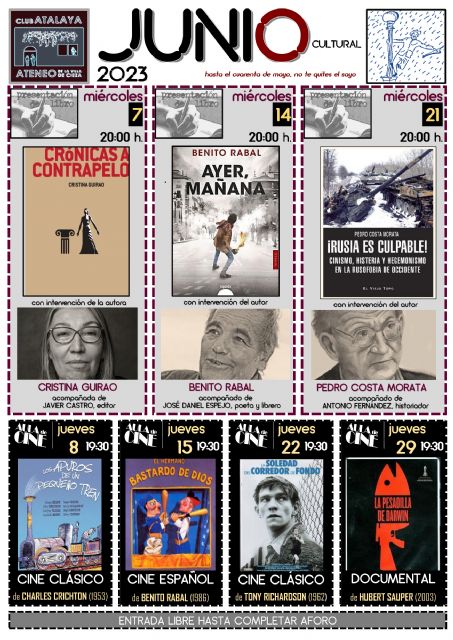 Benito Rabal presenta en el Club Atalaya su novela “Ayer, mañana”