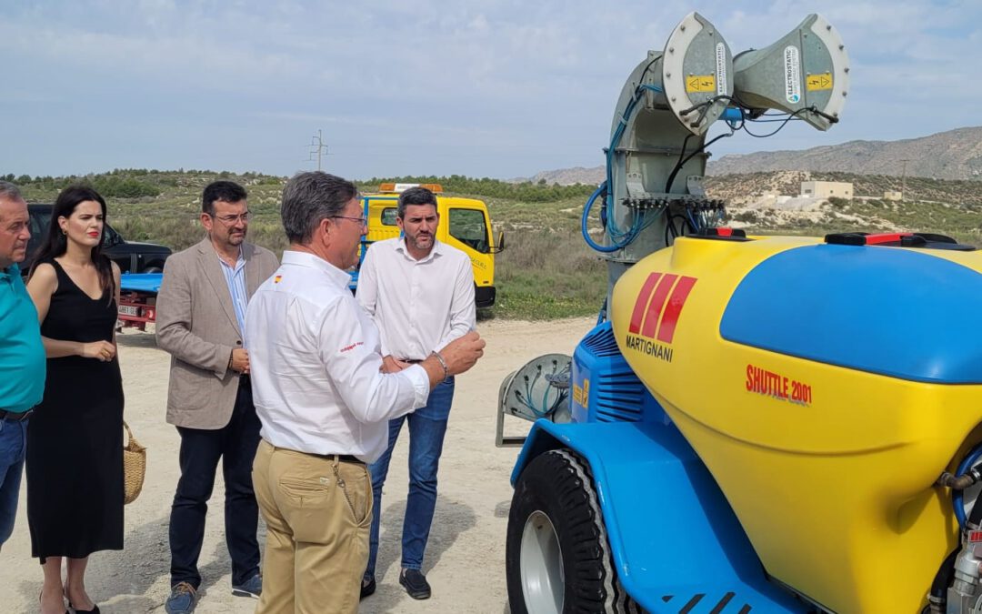 Supervisan lo último en tratamientos fitosanitarios en El Ciruelo