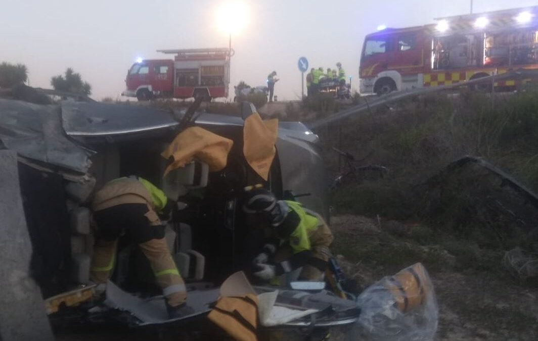Un herido en accidente de tráfico en Cieza