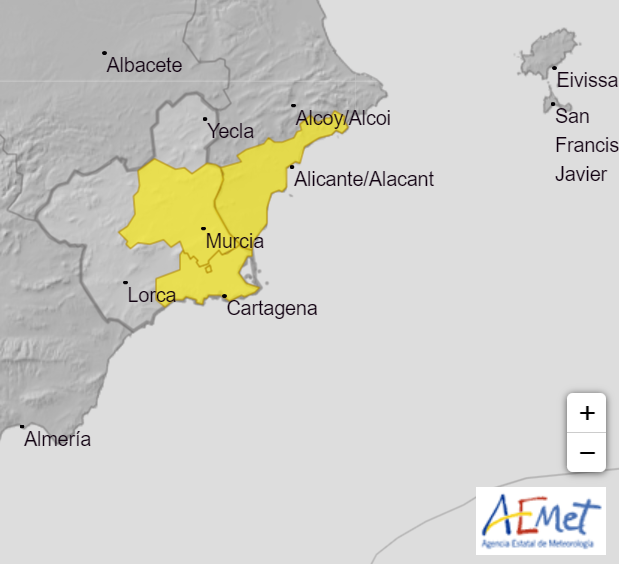 Las altas temperaturas vuelven a activar aviso amarillo para el viernes