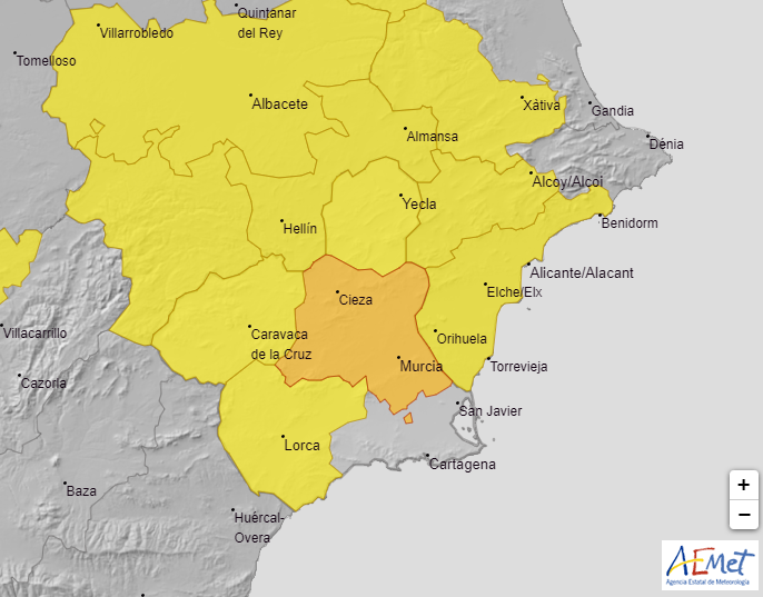 Nuevo aviso naranja por altas temperaturas para el miércoles