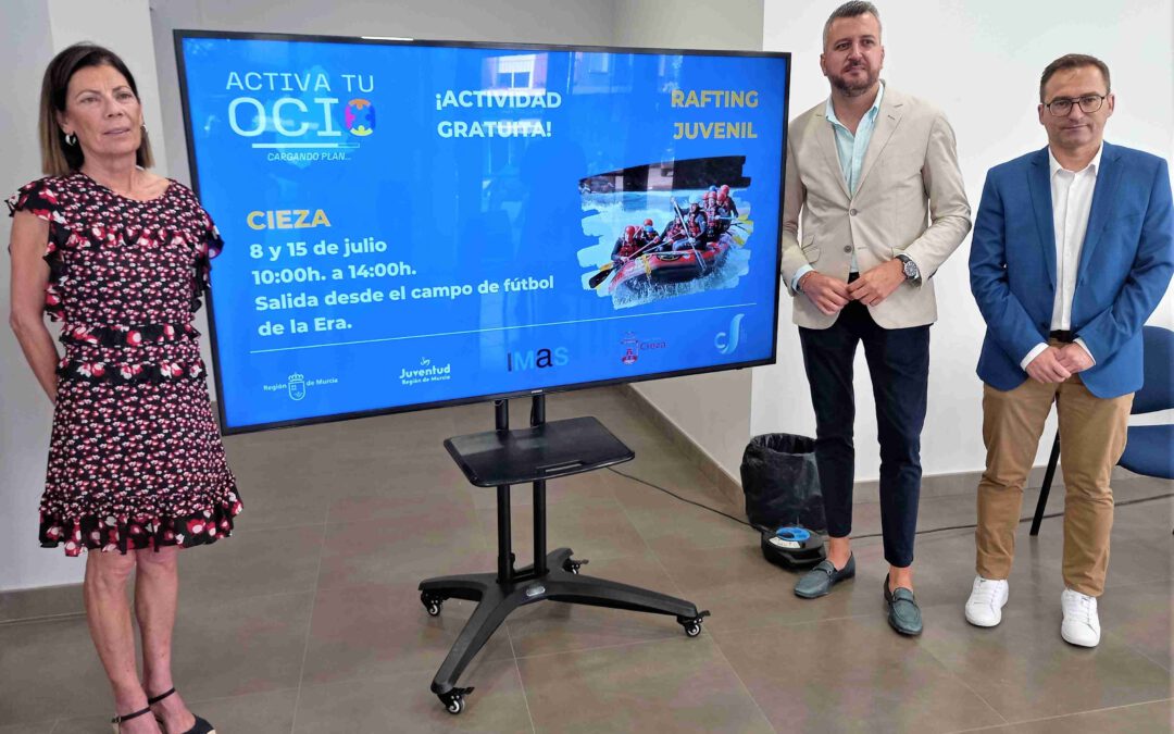 Presentan una actividad de rafting juvenil dentro de ‘Activa tu ocio’