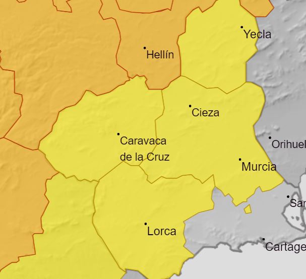 Miércoles con aviso amarillo por altas temperaturas