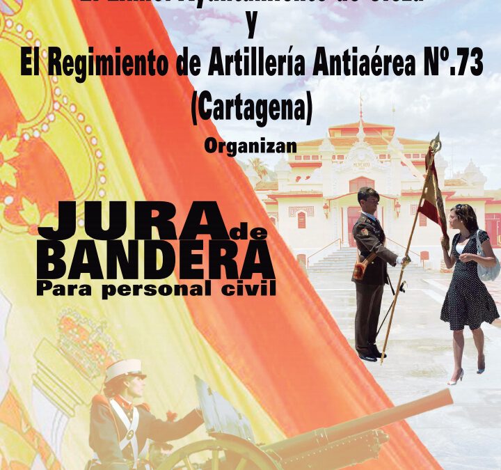 Se organiza en Cieza una jura de bandera para personal civil