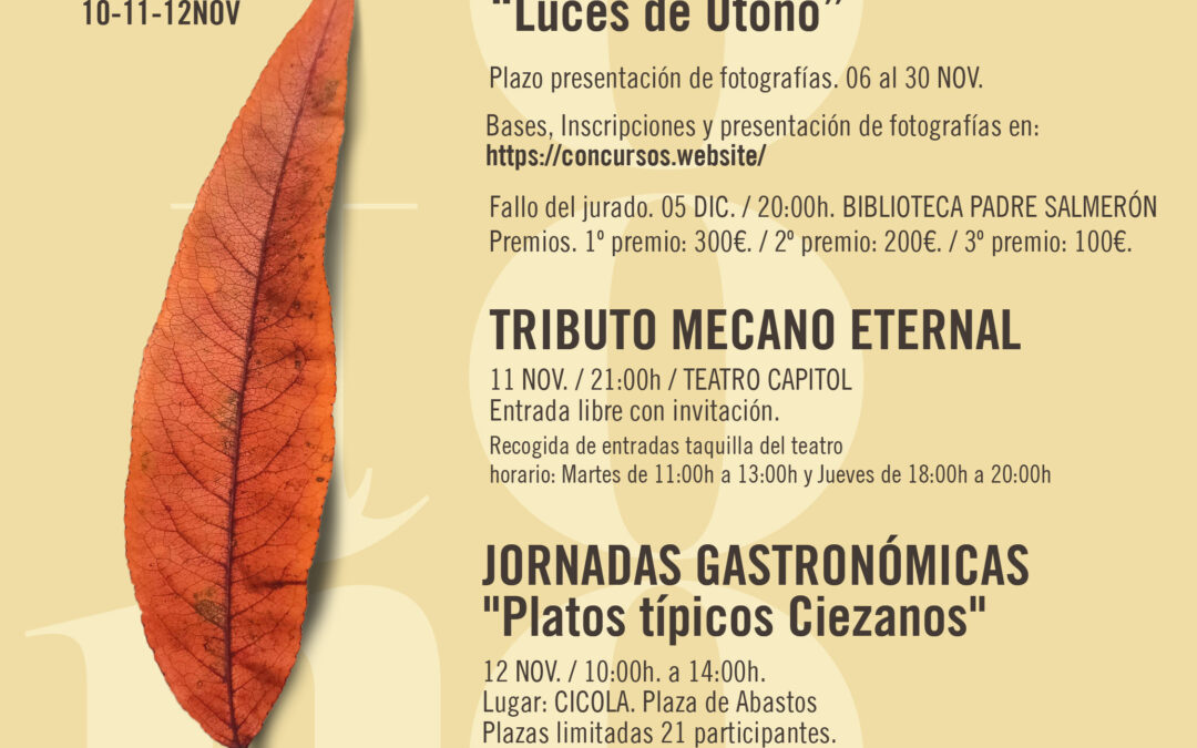 Nace el I Festival de Otoño de Cieza