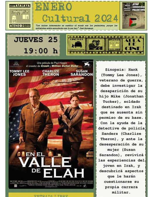 Cine en el Club Atalaya, «En el valle de Elah»