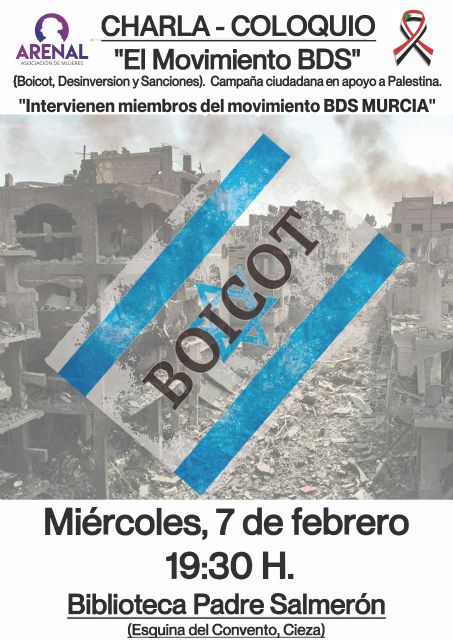 Charla-coloquio sobre el boicot a Israel en Cieza