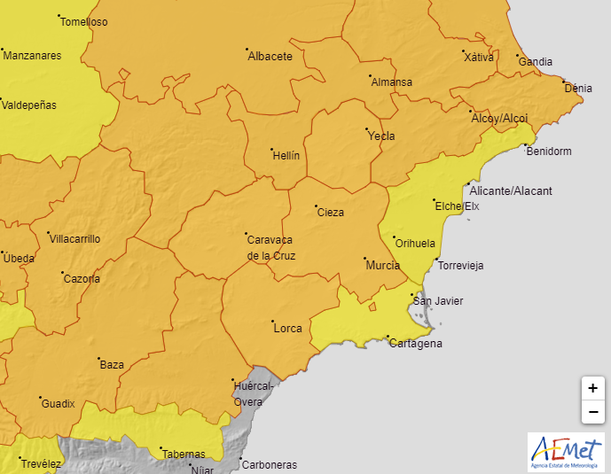 Nuevo aviso por temperaturas extremas para el jueves