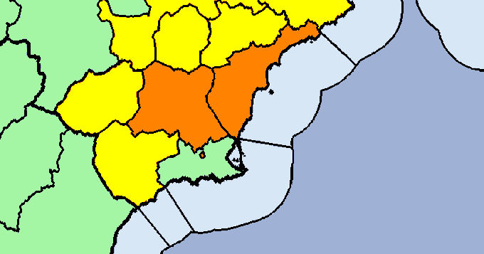 Aviso naranja por altas temperaturas para el lunes