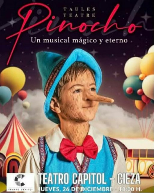 «Pinocho, un musical mágico y eterno» en el Teatro Capitol