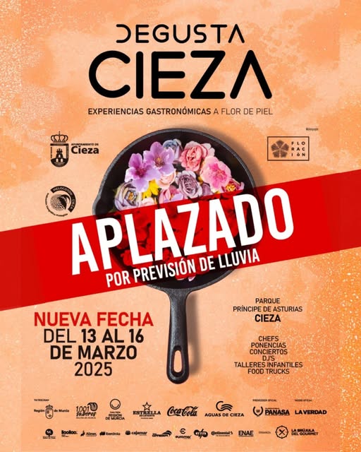 Degusta Cieza 2025 se aplaza debido a la previsión de lluvias