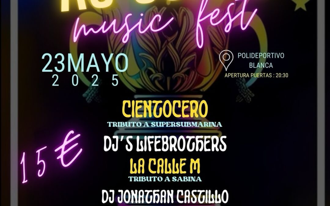 II Festival Benéfico As de Copas en Blanca, destinado a mejorar la calidad de vida de las personas con discapacidad