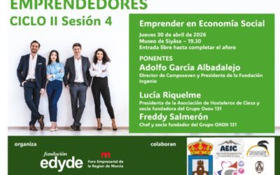 Cieza acoge la cuarta sesión del ciclo “Emprendedores” con referentes de la agricultura, la hostelería y la economía social